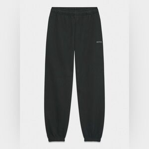 Aritzia TNA Cozy Fleece Boyfriend Black Sweatpants
